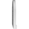 Ekena Millwork Round Top Surface Mount PVC Gable Vent: Functional, w/ 2"W x 2"P Brickmould Sill Frame, 14"W x 18"H GVPRT14X1803SF - alternate 2